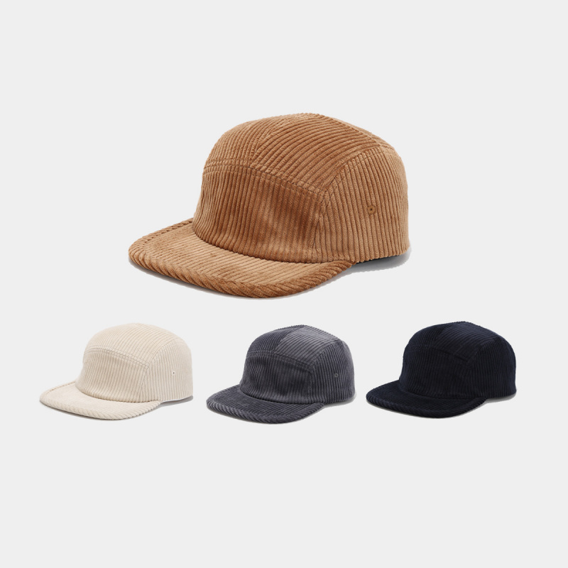 Corduroy Cap 5 Panel - Kordonlu 5 Panelli Kamp Şapkası Ayarlanabilir