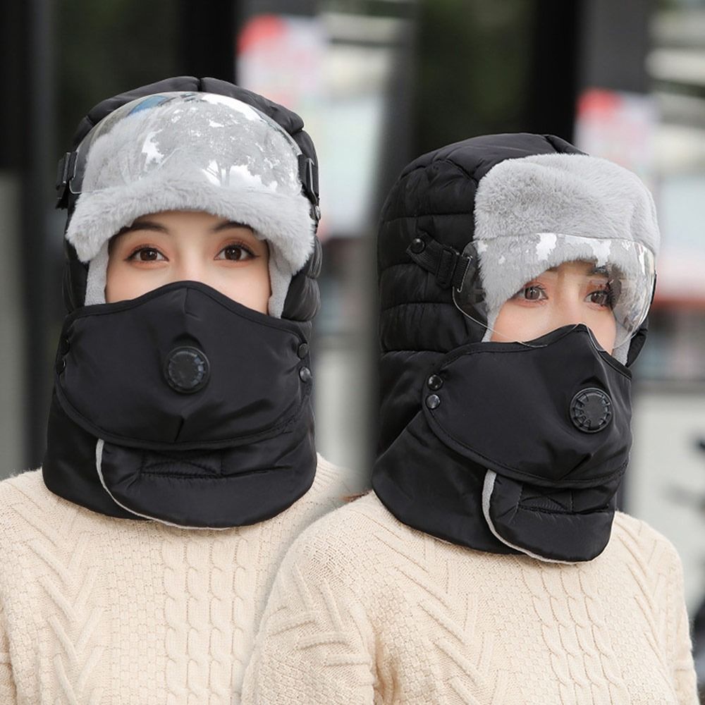 Winter Trapper Hat - Soğuk Koruma Anti Sis Gözlük Peluş