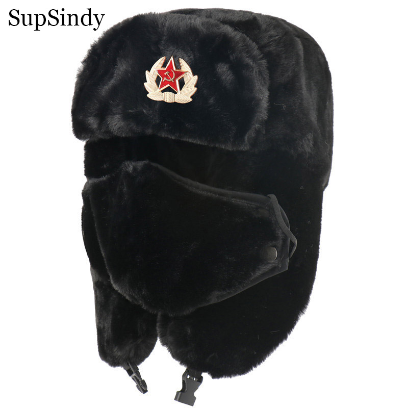 Winter Trapper Hat - SupSindy Ordu askeri sovyet CCCP Ushanka