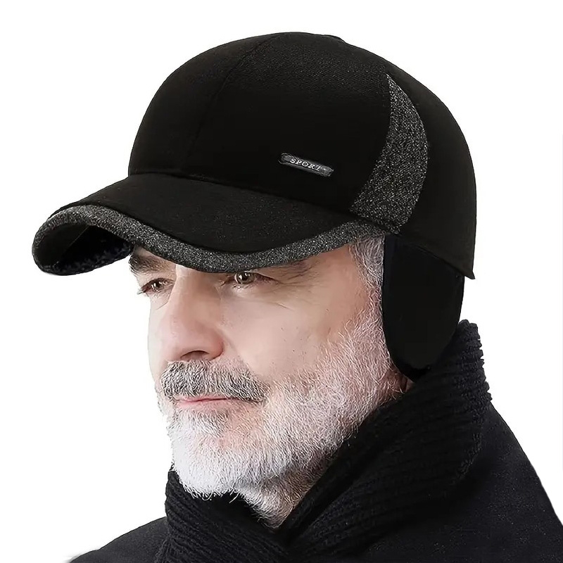 Winter Trapper Hat - Auturnn Kalın Sıcak Erkek Kış Beyzbol