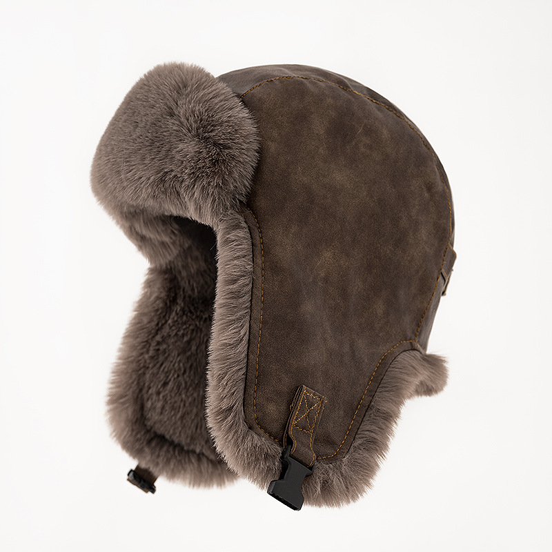 1 adet Erkek Kışlık Retro Deri - Winter Trapper Hat incelemesi ve fiyatı