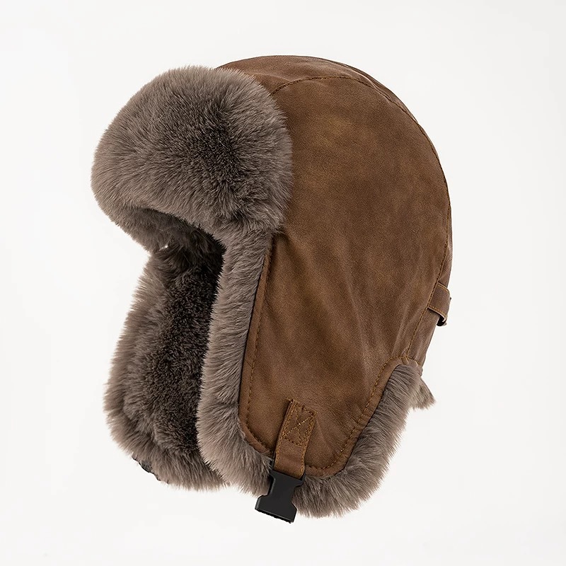 1 adet Erkek Kışlık Retro Deri - Winter Trapper Hat incelemesi ve fiyatı