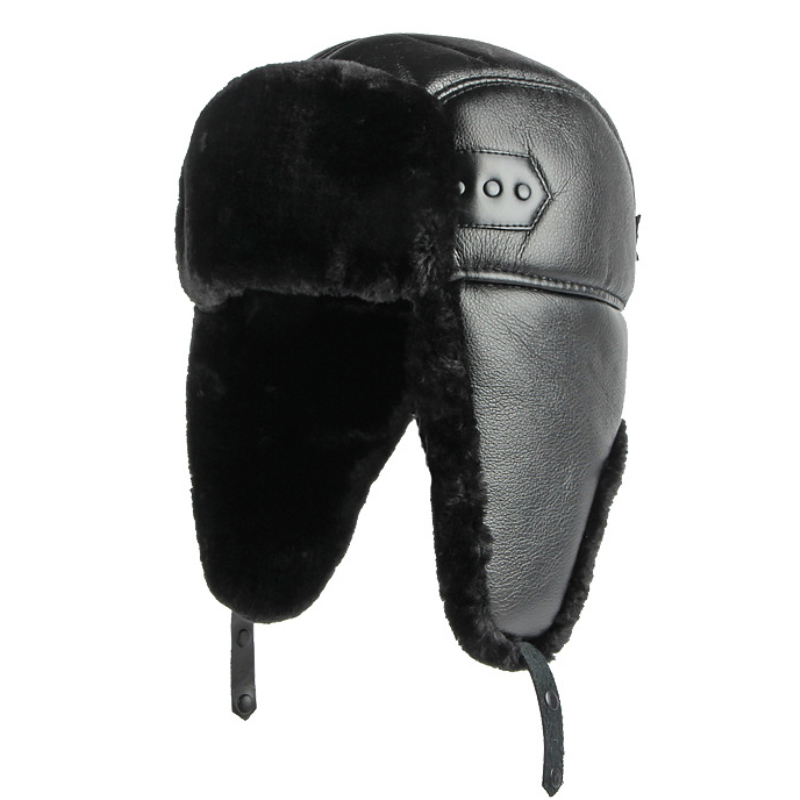 HT4002 yeni PU deri rus şapka  - Winter Trapper Hat incelemesi ve fiyatı